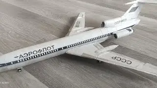 Моделирование! Короновирус помог открыть скрытое хобби! Моделирование Ту 154 б из бумаги .