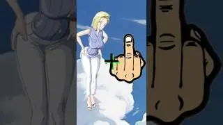 DBZ characters in middle  finger 🖕🏻 mode