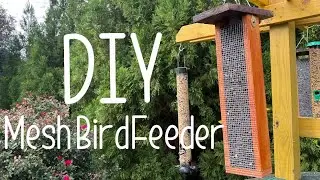 DIY Mesh Bird Feeder | Goldfinches, Chickadees, and Woodpeckers! | How-to Guide