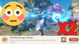 Double mirror maiden challenge + new mirror maiden achievement | Genshin Impact