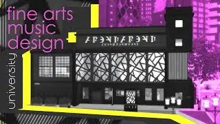 УНИВЕРСИТЕТ ИЗЯЩНЫХ ИСКУССТВ, МУЗЫКИ И ДИЗАЙНА | THE SIMS 4 СТРОИТЕЛЬСТВО