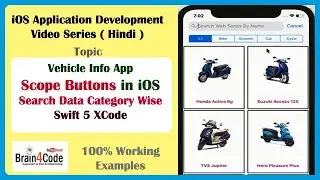 Basic Steps to Implement Search Interface with Scope Button in iOS Application Using Swift 5 XCode