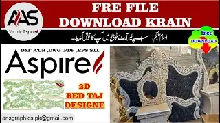 How to Bed Design Free Download 2022 | DXF File | Aspire Art Studio | AAS