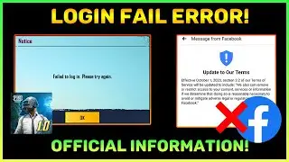 Fail To Login Error In Pubg Mobile || Official Reply || How To Fix It ?