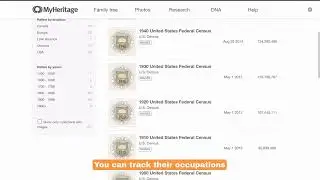 How to Easily Search Census Records on MyHeritage
