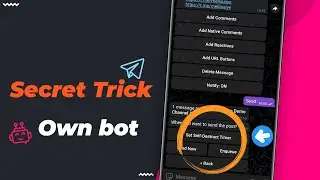 How to Set ⏱️ Auto Delete Messages📨 on Telegram using Own bot Tamil/TechMagazine