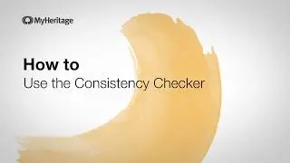 How to Use the Consistency Checker