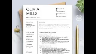 The Art of Resume Template | Instantly Download Your Fully Customizable Resume and CV Template