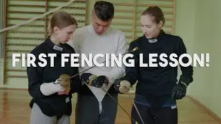 The first fencing lesson ever! Poland vs Taiwan!