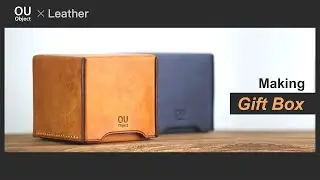Leather | Unique surface finish / Gift box / box  making ideas / DIY / free pattern
