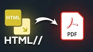 How To Convert HTML to PDF File - Easy Guide
