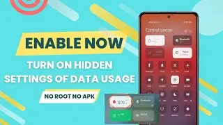 Enable Data Usage in MIUI 12 / 12.5 / 13 | Working Data Usage in any Xiaomi Device | No Root No Apk