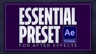 USE THIS PRESET for CONTROL in After Effects | Adobe After Effects Tutorial