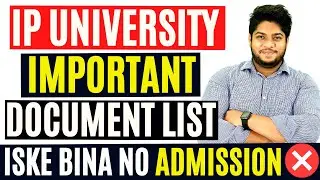 IMPORTANT-List of Documents for IP University 📝