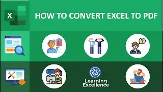 How to Convert Excel to PDF || How to Save Excel to PDF