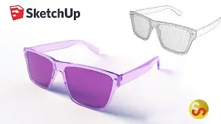 Modeling Sunglasses in Sketchup – Timelapse Tutorial