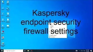 Kaspersky endpoint security firewall settings