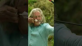 Часть 3. Grand Tour Джеймс Мэй вышибает стрелой из лука окно своей машины #grandtour #лук
