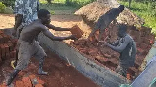 transporting bricks #villagelife