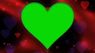 Green Screen Heart Frame