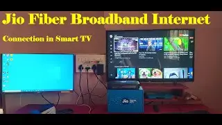 Broadband internet Connection in Smart TV | Jio optic fiber connection in TV |