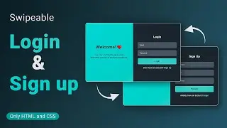 Design Animated Login & Signup Pages | HTML, CSS, & JS Smooth Hover Effects | MZCode01 