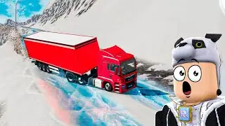 Araba vs Buzlu Yol! BeamNG Drive