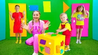 Oliver and Mom Inside the Magic Cube Challenge