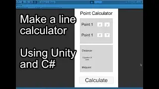 Make a line calculator with Unity and C# Tutorial