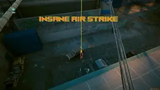 insane air strike - Cyberpunk 2077 (max difficulty, no HUD)