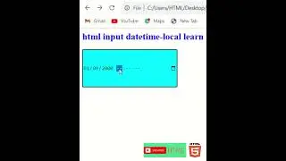 html input type datetime local learn 