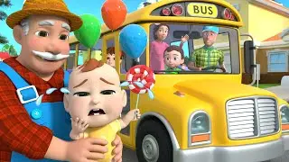 Wheels on the Bus Don't Cry Baby 🚌 ! | olaalaa Nursery Rhymes & Baby Songs