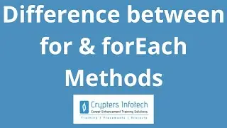 JavaScript: Difference between for & forEach Methods | Looping Methods | Iterate Over An Array