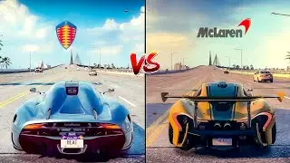 NFS Heat Drag Race: Koenigsegg Regera Vs Mclaren P1 GT
