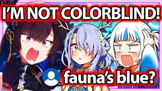 Gura and Kiara Found Out Nerissa Maybe A Bit Color Blind 【Gawr Gura / Hololive EN】