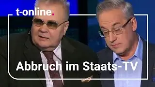 Russischer Propagandist verrät Putin-Plan – Moderator bricht Sendung ab