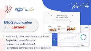 Blog application with Laravel | comment feature of posts | summernote in bootstrap 5 (Bangla)