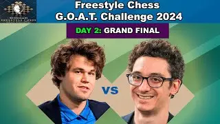 🔴Final Day 2 | Magnus Carlsen vs Fabiano Caruana - Game 2 | Freestyle Chess G.O.A.T. Challenge 2024