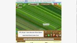 Farmtown Links Script Helper - Auto Harvest Trees Demo - www.Farmtown-Links.com