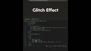 Text Effect using CSS  #2 |⚡ CSS Shorts for beginners 