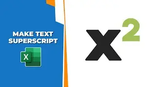 How to make text Superscript in Excel