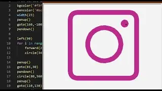 Instagram Logo Design Using Turtle Library