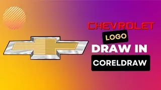 How to Draw the CHEVROLET Logo (Famous Car Logos)||Coreldraw||How to draw Chevrolet Logo|Drawing.