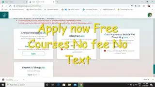Free Courses No Fees No Test PIAIC