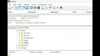 How to fix critical error in FileZilla could not connect to server response 530