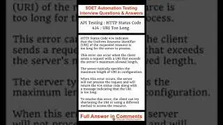 API Testing : HTTP Status Code : 414 : URI Too Long