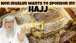 Non muslim wants to send him to hajj with interest money Is this permissible 