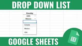 How to Make a Drop Down List in Google Sheets