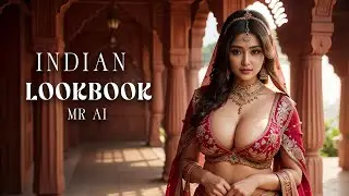 [4K] AI ART Indian Lookbook Girl Al Art video - Peaceful Village