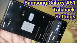 How to turn off talkback problem in samsung galaxy a51 | Samsung a51 tallback setting